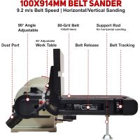 Bucktool 250W Bench Belt Grinder & Disc Sander Combo
