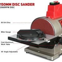 Bucktool 250W Bench Belt Grinder & Disc Sander Combo