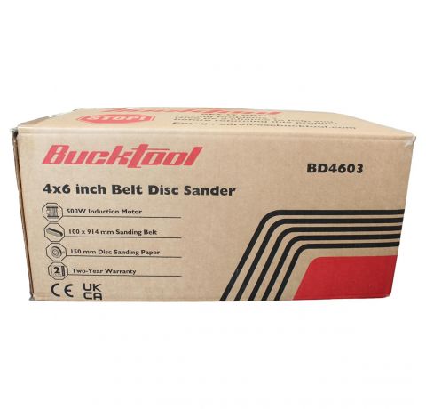 Bucktool 250W Bench Belt Grinder & Disc Sander Combo