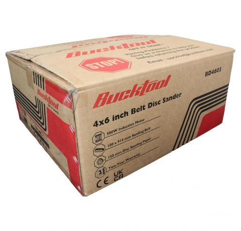 Bucktool 250W Bench Belt Grinder & Disc Sander Combo