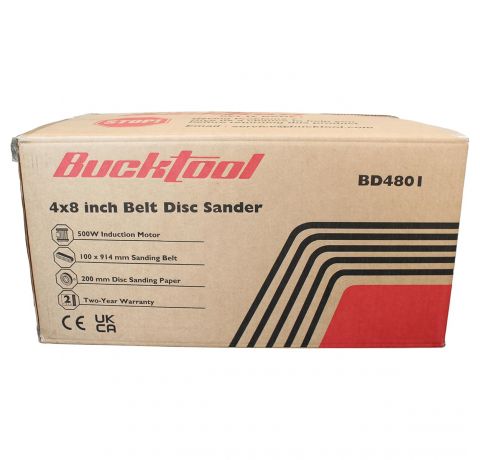 Bucktool 500W Bench Belt & Disc Sander with Direct Drive