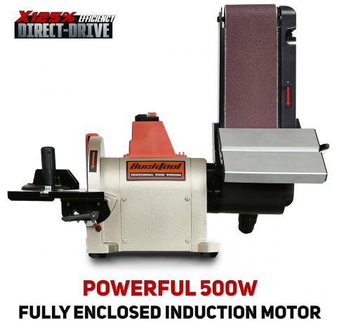 Bucktool 500W Bench Belt & Disc Sander with Direct Drive