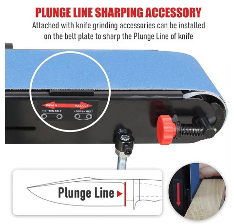 Bucktool 700W Bench Belt & Disc Sander with Direct Drive