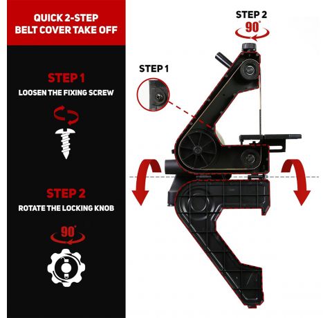 Bucktool 250W Bench Belt & Disc Sander