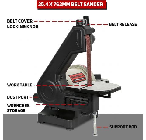 Bucktool 250W Bench Belt & Disc Sander